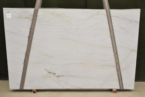 Supply polished slabs 1.2 cm in natural quartzite MONT BLANC 2560. Detail image pictures 