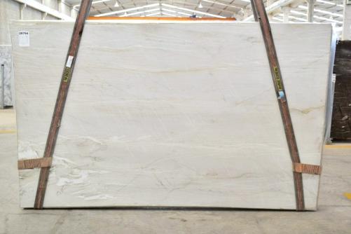 Supply polished slabs 0.8 cm in natural quartzite MONT BLANC 2583. Detail image pictures 