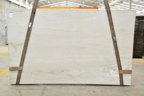 Supply polished slabs 0.8 cm in natural quartzite MONT BLANC 2583. Detail image pictures 