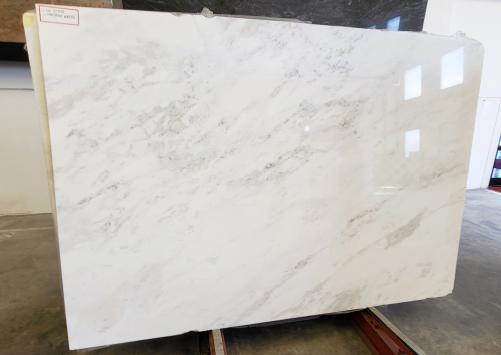 Supply polished slabs 0.8 cm in natural marble MYSTERY WHITE 22318. Detail image pictures 