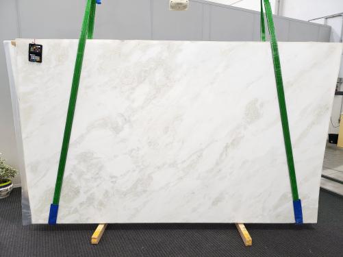 Supply honed slabs 0.8 cm in natural marble MYSTERY WHITE xx1863. Detail image pictures 
