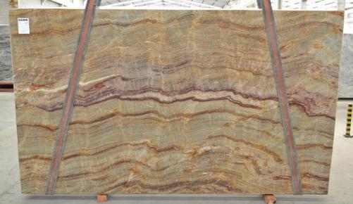 Supply polished slabs 0.8 cm in natural quartzite NACARADO BQ01759. Detail image pictures 