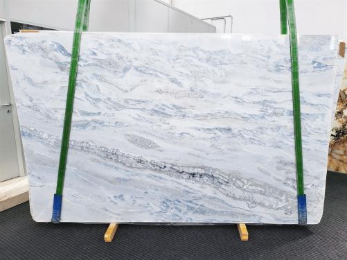 Supply polished slabs 1.2 cm in natural marble NAMIBIAN SKY 1806. Detail image pictures 