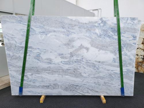 Supply polished slabs 1.2 cm in natural marble NAMIBIAN SKY 1806. Detail image pictures 