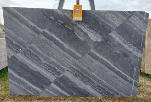 Supply honed slabs 1.2 cm in natural marble OCEANO BLU C0404. Detail image pictures 
