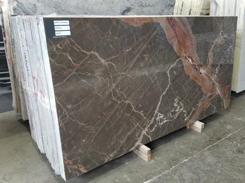 Supply polished slabs 0.8 cm in natural marble OMBRA DI CARAVAGGIO U0430. Detail image pictures 