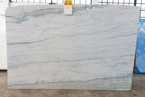 Supply polished slabs 0.8 cm in natural quartzite ONDA BLUE T0255. Detail image pictures 