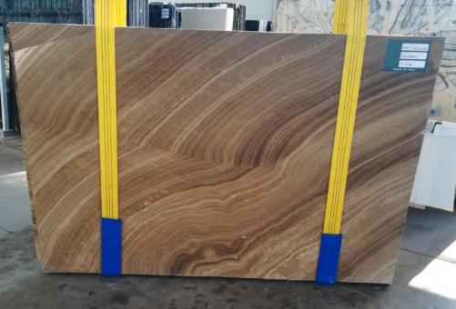 Supply polished slabs 0.8 cm in natural onyx ONICE VELLUTO RL0584. Detail image pictures 