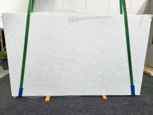 Supply polished slabs 0.8 cm in natural marble OPAL WHITE 1658. Detail image pictures 