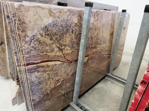 Supply polished slabs 0.8 cm in natural marble OPERA FANTASTICO 27867. Detail image pictures 