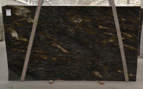 Supply polished slabs 0.8 cm in natural granite ORION BQ02089. Detail image pictures 