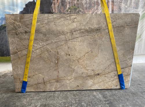 Supply polished slabs 0.8 cm in natural marble OTUM GREY C0129. Detail image pictures 