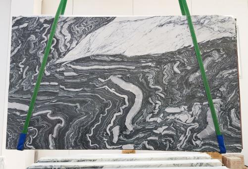 Supply polished slabs 0.8 cm in natural marble Ovulato 1221. Detail image pictures 