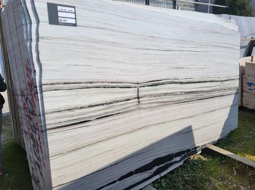 Supply polished slabs 0.8 cm in natural marble PANDA ZEBRINO A0200. Detail image pictures 