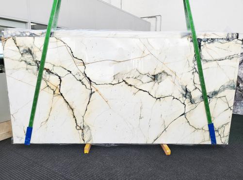 Supply polished slabs 0.8 cm in natural marble PAONAZZO EXTRA 1743. Detail image pictures 