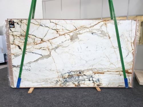 Supply honed slabs 0.8 cm in natural marble PAONAZZO 1886. Detail image pictures 
