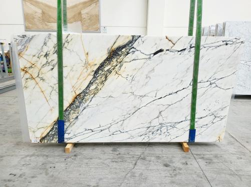 Supply honed slabs 0.8 cm in natural marble PAONAZZO 1738. Detail image pictures 