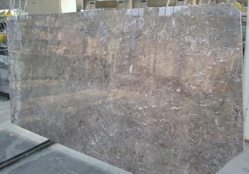 Supply polished slabs 0.8 cm in natural marble PEBBLE GREY 8261. Detail image pictures 