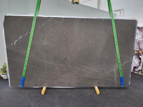 Supply brushed slabs 0.8 cm in natural marble PIETRA GREY 1717. Detail image pictures 