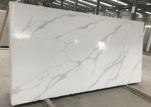 Supply polished slabs 1.2 cm in artificial aglo quartz POMPEI AA2021P. Detail image pictures 