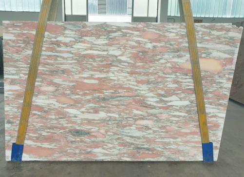 Supply polished slabs 0.8 cm in natural marble ROSA NORVEGIA 4350. Detail image pictures 