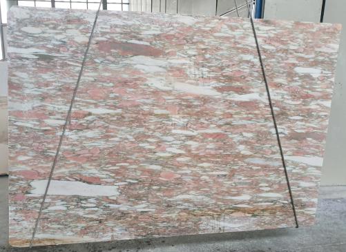 Supply sawn slabs 0.8 cm in natural marble ROSA NORVEGIA 3004. Detail image pictures 