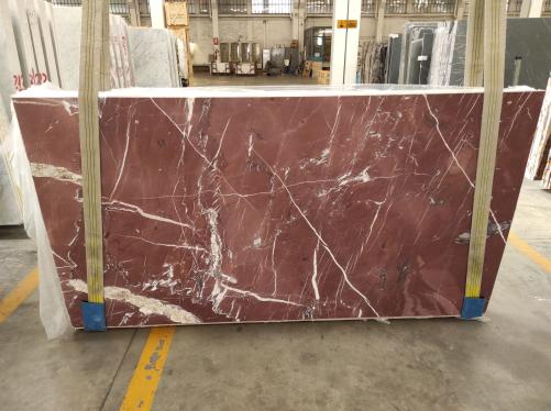 Supply polished slabs 0.8 cm in natural marble ROSSO ANTICO ETRUSCO DM083. Detail image pictures 