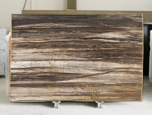 Supply polished slabs 0.8 cm in natural quartzite SANDALUS D0057. Detail image pictures 
