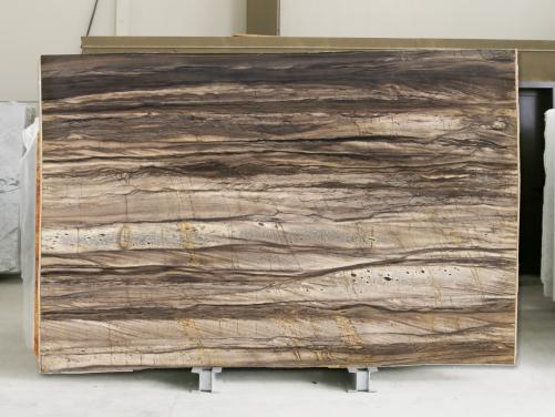 Supply polished slabs 0.8 cm in natural quartzite SANDALUS D0057. Detail image pictures 