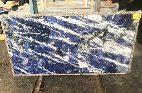 Supply polished slabs 0.8 cm in natural marble SODALITE TL0191. Detail image pictures 