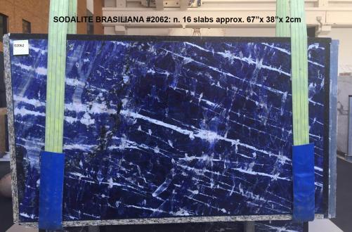 Supply polished slabs 0.8 cm in natural marble SODALITE AA 2062. Detail image pictures 