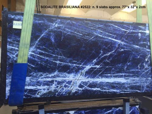 Supply polished slabs 0.8 cm in natural marble SODALITE AA 2522. Detail image pictures 