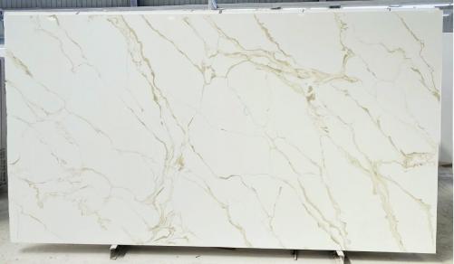 Supply polished slabs 1.2 cm in artificial aglo quartz SORRENTO AB2021P. Detail image pictures 