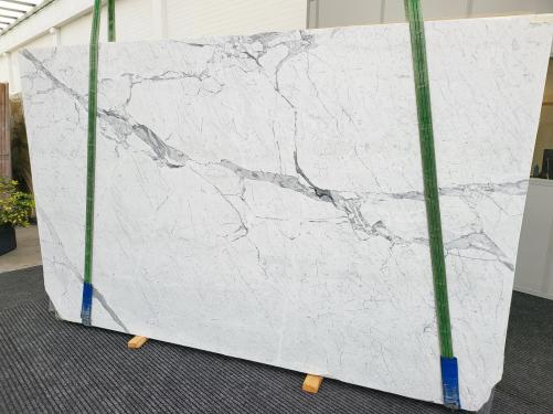 Supply polished slabs 0.8 cm in natural marble STATUARIETTO 1785. Detail image pictures 