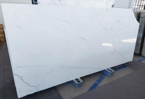 Supply polished slabs 0.8 cm in natural marble STATUARIO ALTISSIMO CL0025. Detail image pictures 