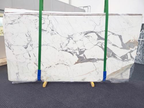 Supply sawn slabs 0.8 cm in natural marble STATUARIO EXTRA 1515. Detail image pictures 