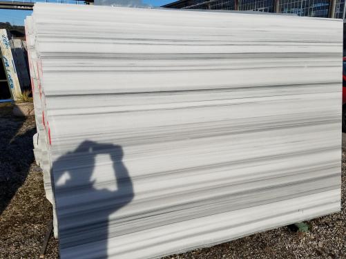 Supply polished slabs 0.8 cm in natural marble STRIATO OLIMPIO AL0015. Detail image pictures 