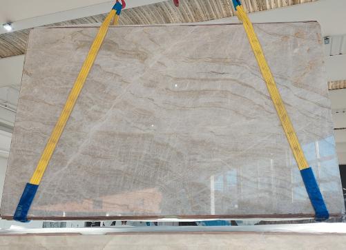 Supply polished slabs 0.8 cm in natural quartzite TAJ MAHAL A0864. Detail image pictures 