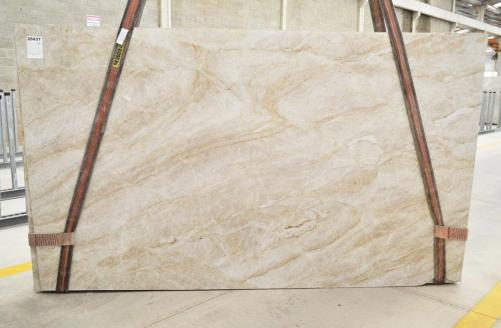 Supply polished slabs 0.8 cm in natural quartzite TAJ MAHAL 2606. Detail image pictures 
