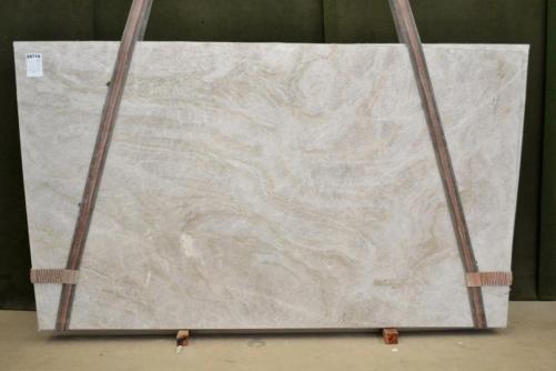 Supply polished slabs 0.8 cm in natural quartzite TAJ MAHAL 2624. Detail image pictures 