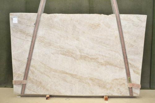 Supply polished slabs 0.8 cm in natural quartzite TAJ MAHAL 2625. Detail image pictures 