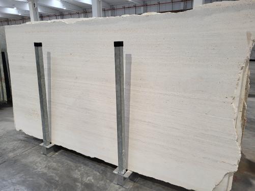 Supply sandblasted slabs 1.2 cm in natural travertine TRAVERTINO CLASSICO D240227. Detail image pictures 