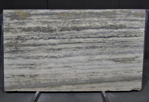Supply honed slabs 0.8 cm in natural travertine TRAVERTINO SILVER ROMANO 1792M. Detail image pictures 