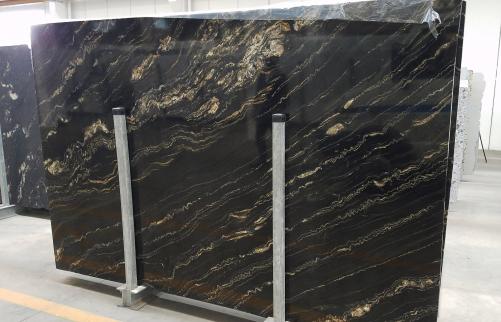 Supply polished slabs 1.2 cm in natural quartzite TROPICAL STORM 1537G. Detail image pictures 