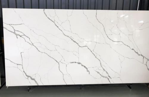 Supply polished slabs 0.8 cm in artificial aglo quartz TUARIETTO V7001 V7001. Detail image pictures 