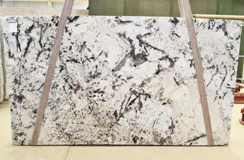 Supply polished slabs 1.2 cm in natural granite WHITE PERSIAN 2555. Detail image pictures 