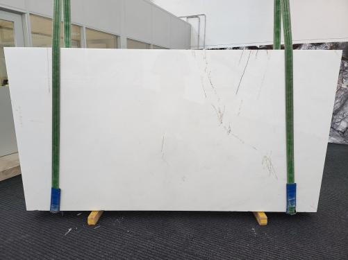 Supply polished slabs 0.8 cm in natural marble WHITE SPIDER 1704. Detail image pictures 