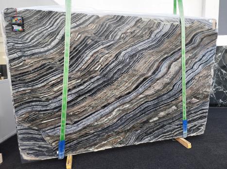 ZEBRA BROWNslab polished Chinese marble Slab #01,  116.5 x 76.8 x 0.8 ˮ natural stone (available in Veneto, Italy) 