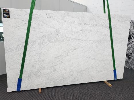 BIANCO CARRARAslab honed Italian marble Slab #16,  129.9 x 76 x 1.2 ˮ natural stone (available in Veneto, Italy) 